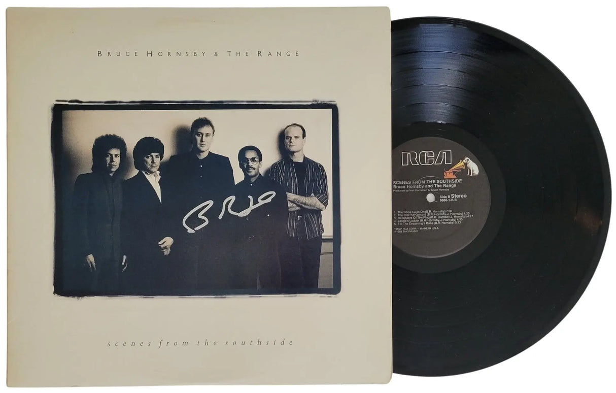 Bruce Hornsby Signed Scenes From The Southside Album COA Proof Vinyl Record Autographed