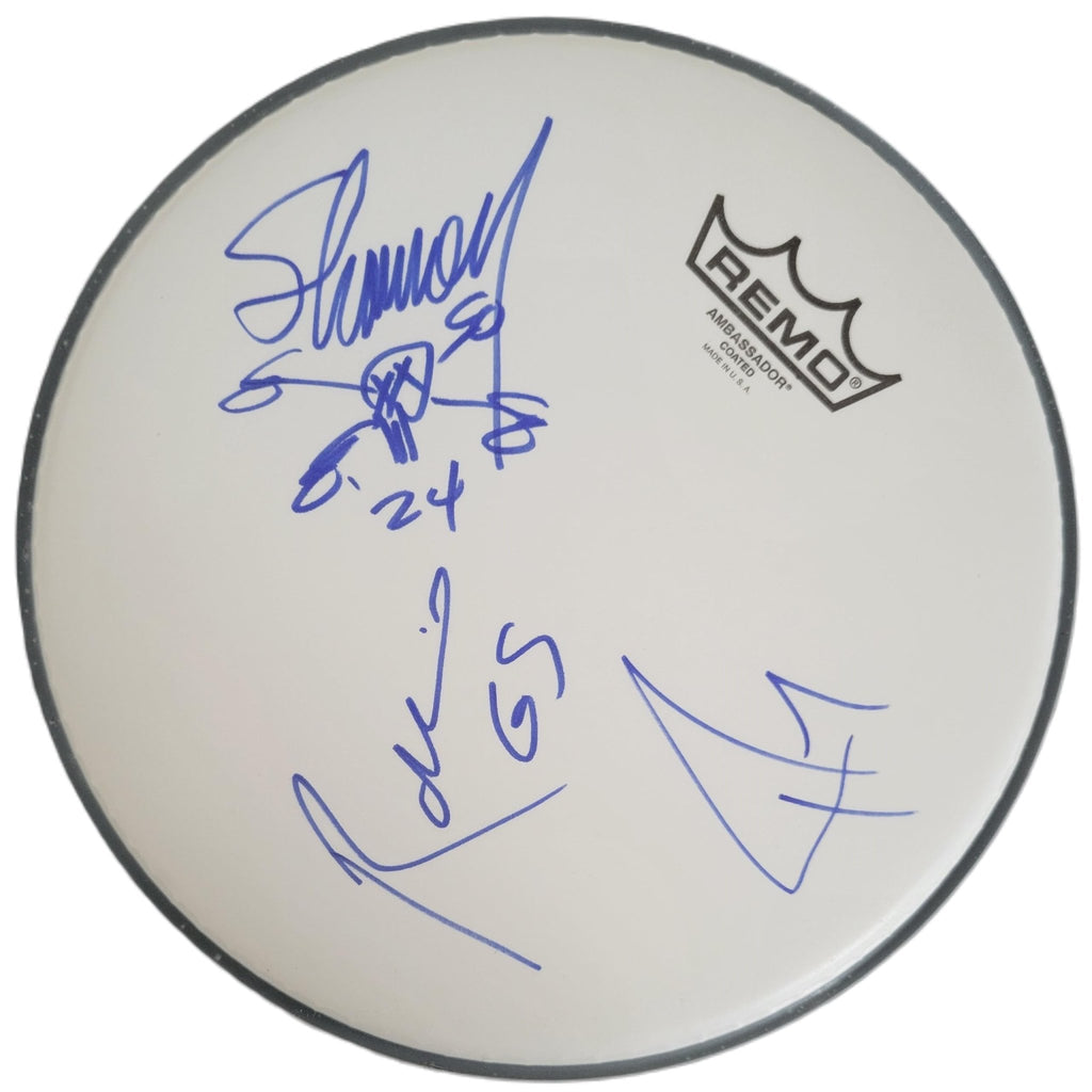 Godsmack Band Signed Drumhead COA Proof Autographed Shannon Larkin,Tony Rombola,Robbie Merrill