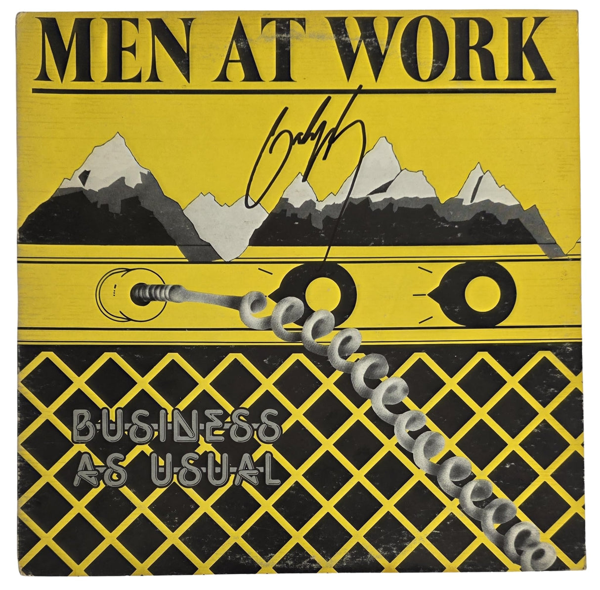 Colin Hay Signed Men At Work Business as Usual Album COA Proof Autographed Vinyl Record