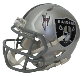 Geno Smith Signed Raiders Mini Football Helmet Proof COA Autographed Las Vegas Raiders