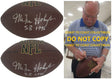 Mike Holmgren Signed Football Proof COA Autographed Seahawks Packers