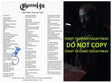 Sen Dog Signed Cypres Hill I Ain't Goin' Out Like That Lyrics Sheet COA Proof Autographed