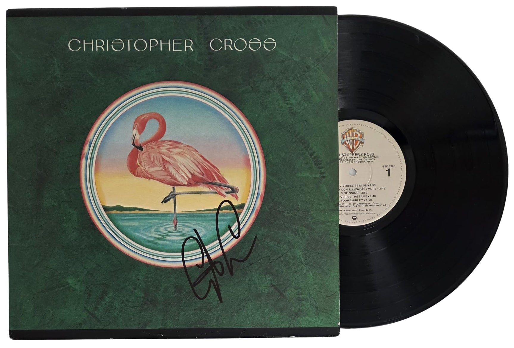 Christopher Cross Signed Album COA Exact Proof Autographed Vinyl Record Sailing