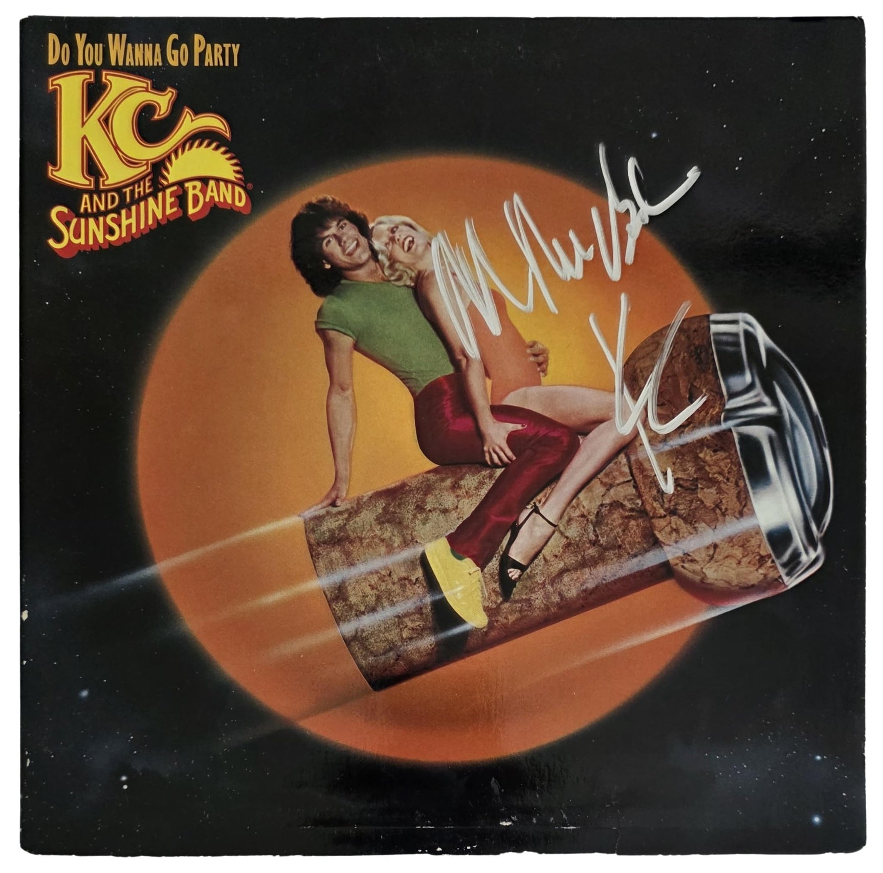 Harry Wayne Casey Signed KC And The Sunshine Band Do You Wanna Go Party Album COA Proof Autographed Vinyl Record