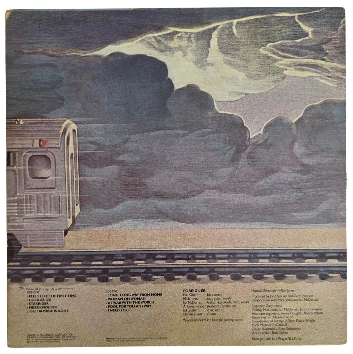 Lou Gramm Signed Foreigner Album COA Exact Proof Autographed Vinyl Record