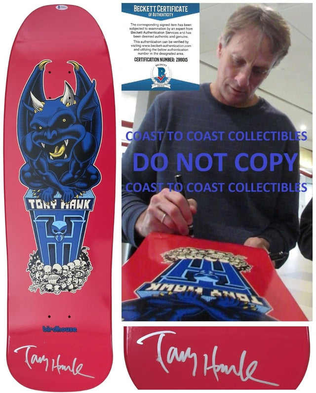 Tony Hawk Signed Birdhouse Skateboard Deck COA Exact Proof Beckett Autographed