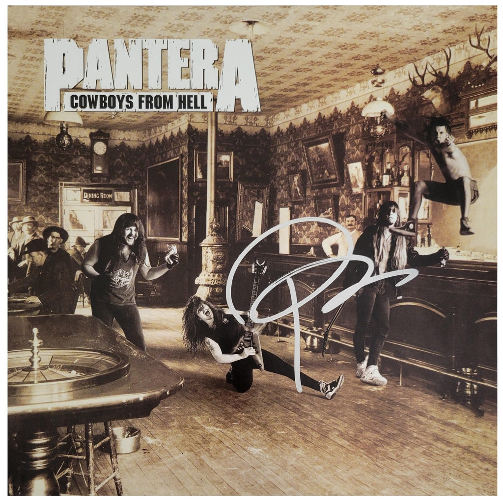 Phil Anselmo Signed Pantera Cowboys from Hell Album COA Proof Autographed Vinyl Record