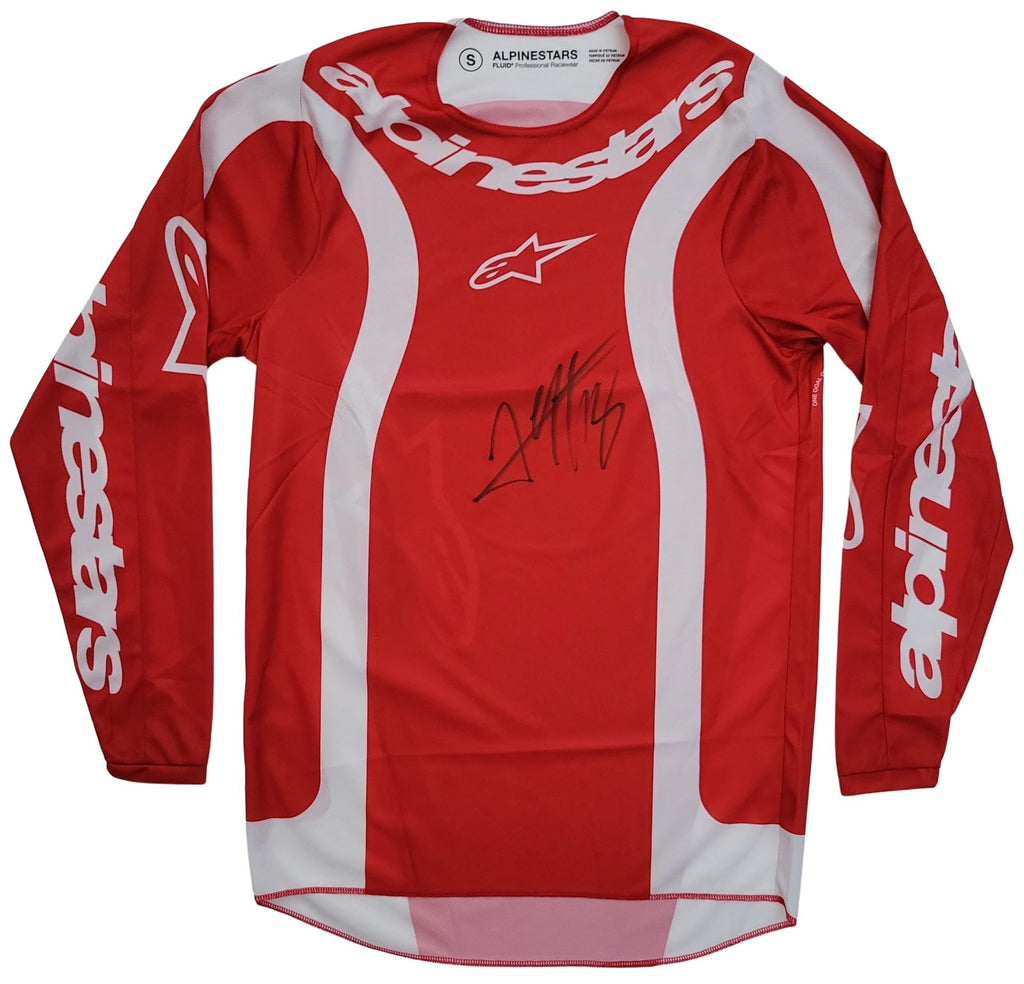 Jett Lawrence Signed Jersey Proof Autographed Supercross Motocross Alpinestars.