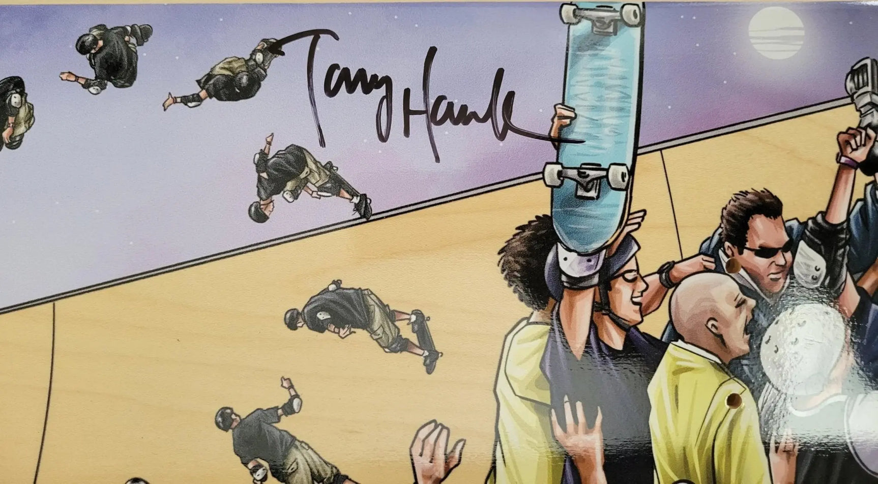 Tony Hawk Signed Skateboard Deck Proof COA Autographed 900 Birdhouse