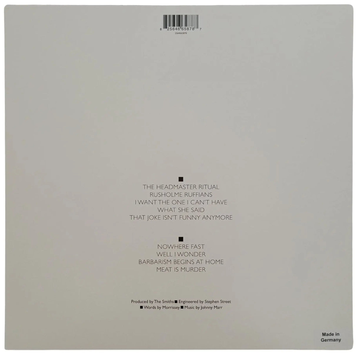 Johnny Marr Signed The Smiths Meat is Murder Album COA Proof Autographed Vinyl Record