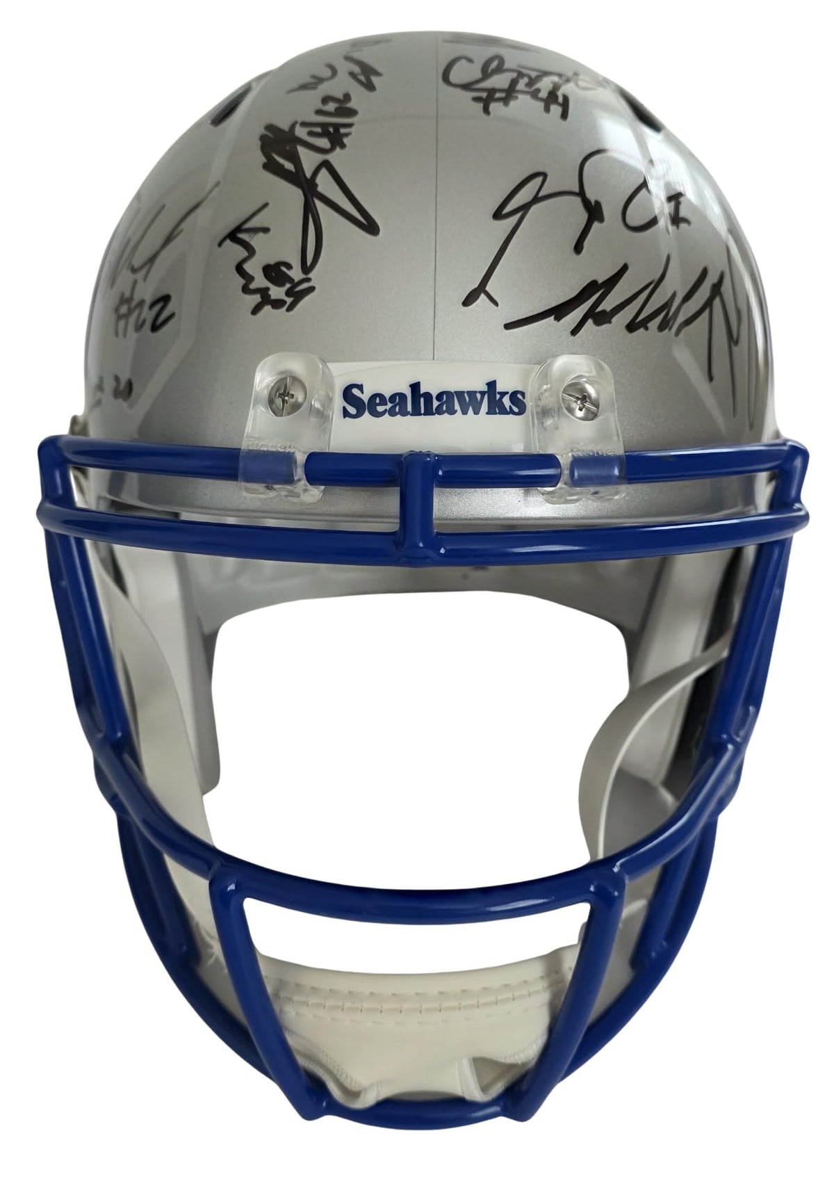 2025 Seahawks Team Signed Full Size Helmet COA Proof Autographed Seattle Seahawks TB