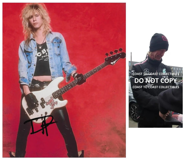 Duff McKagan Bassist Gun N Roses Signed 8x10 Photo COA Exact Proof Autographed GNR.