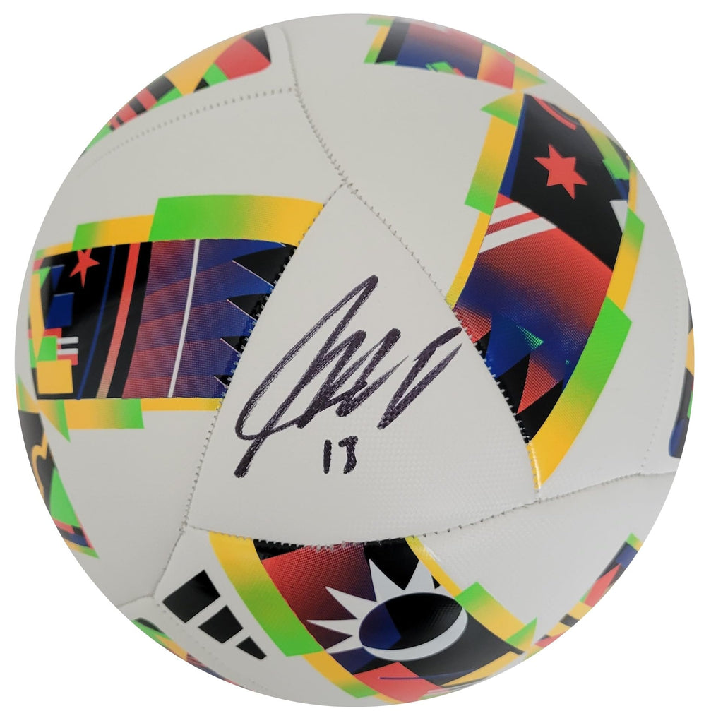 Jordan Morris Signed MLS Soccer Ball Proof COA Autographed Seattle Sounders FC