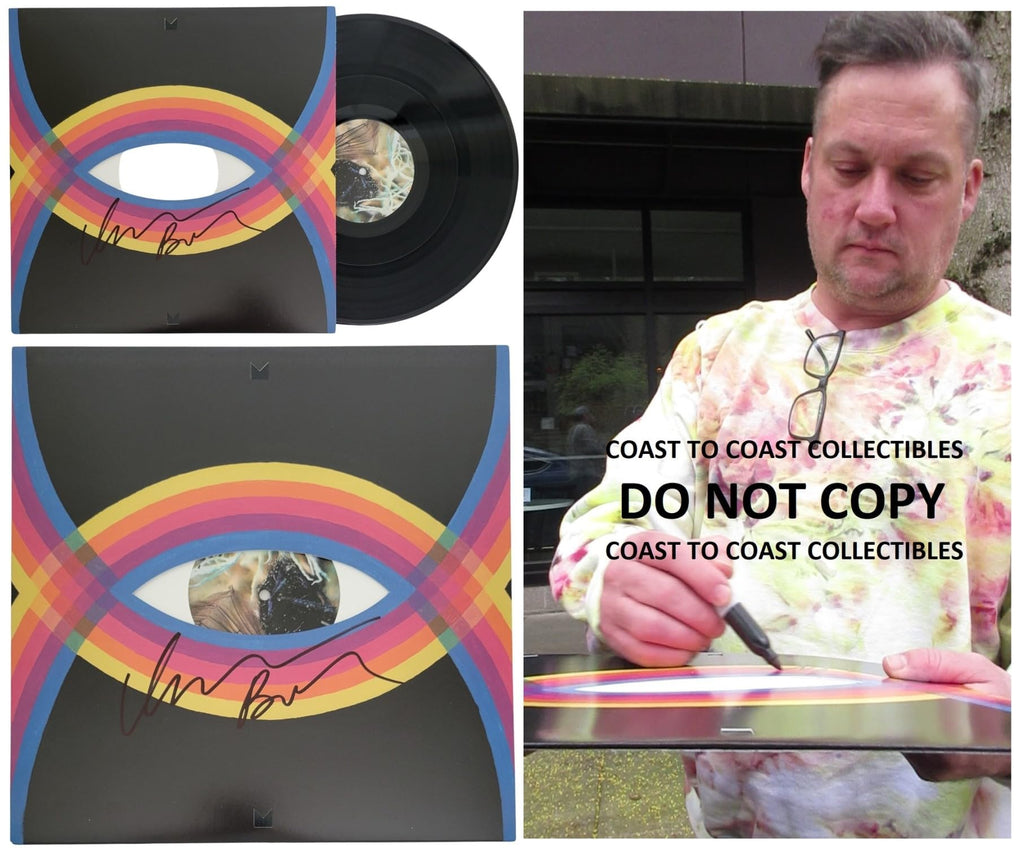 Isaac Brock Signed Modest Mouse Night On The Sun Album Vinyl Record Proof COA Autographed