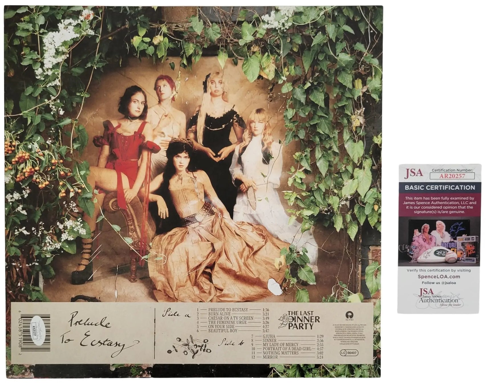 The Last Dinner Party Signed Prelude to Ecstasy Album Autographed Vinyl Record JSA COA