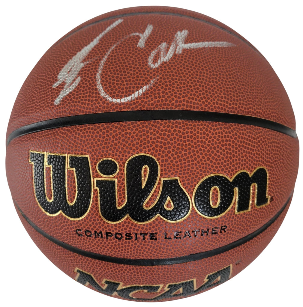 Jim Calhoun Signed NCAA Basketball Proof Autographed UConn Huskies Saint Joseph Autographed