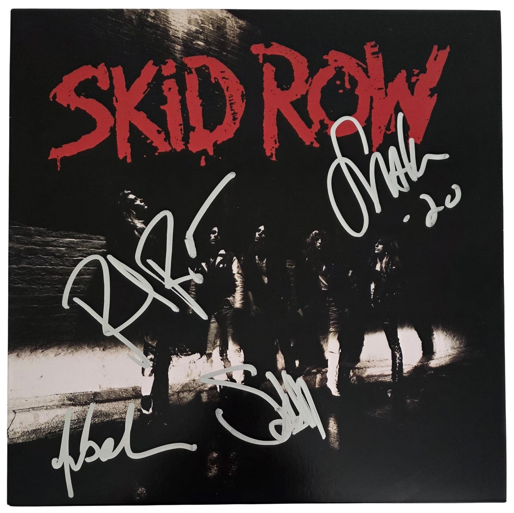 Skid Row Band Signed Album COA Exact Proof Autographed Vinyl Record Sabo,Hill,Bolan,Bach