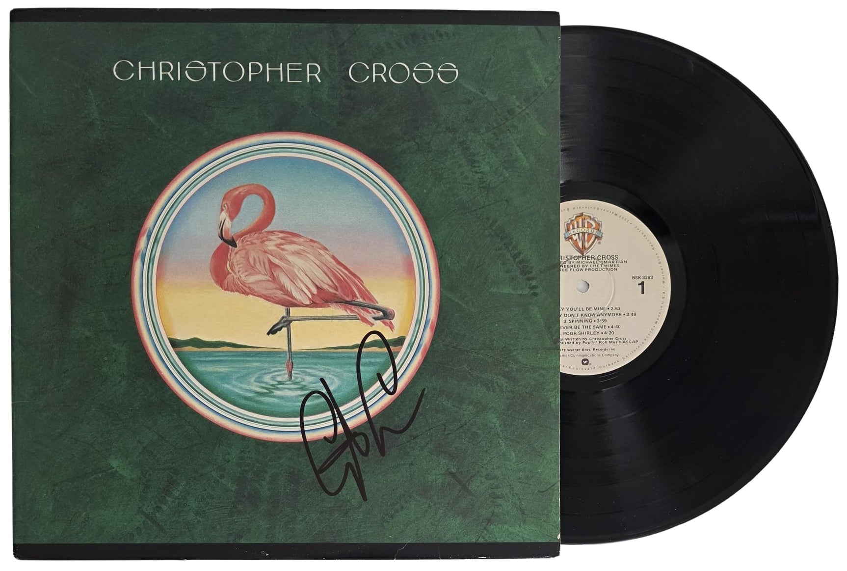 Christopher Cross Signed Album COA Exact Proof Autographed Vinyl Record Sailing