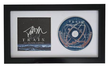 Patrick Monahan Signed Train My Private Nation CD COA Proof Autographed Framed CD STAR