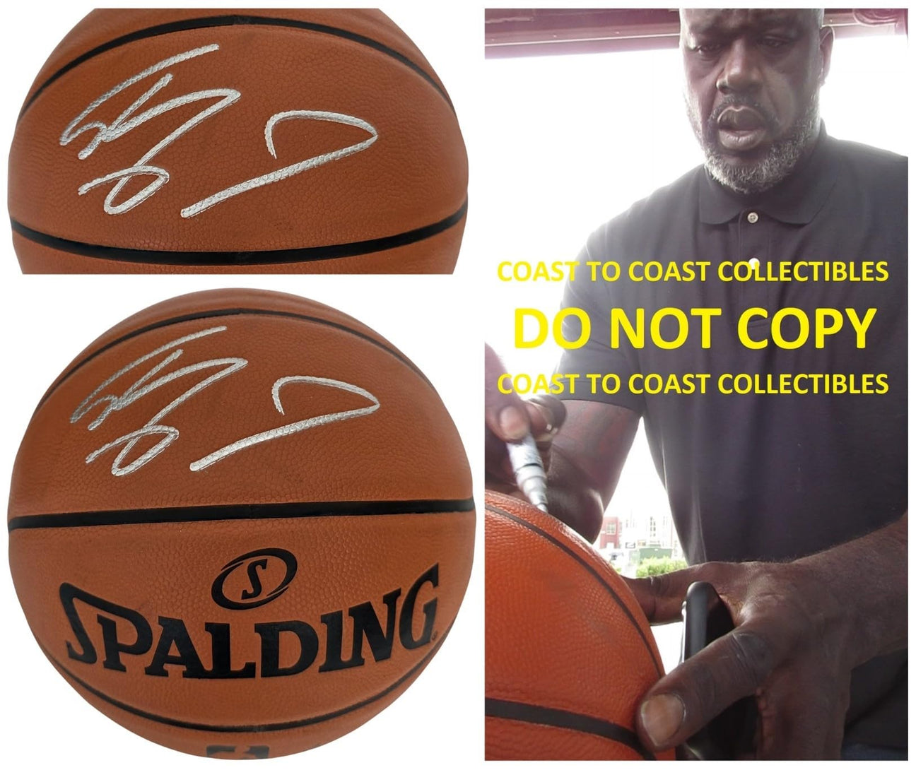 Shaquille O'Neal Signed Basketball COA Proof Autographed LA Lakers,Los Angeles Lakers,Miami Heat,Orlando Magic,LSU Tigers, Shaq