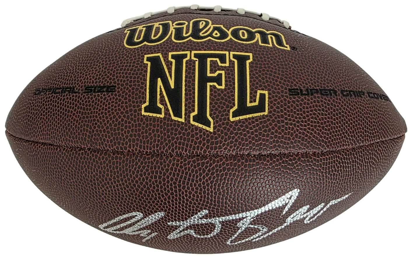 Christian Okoye Signed Football Proof Beckett COA Kansas City Chiefs Autographed