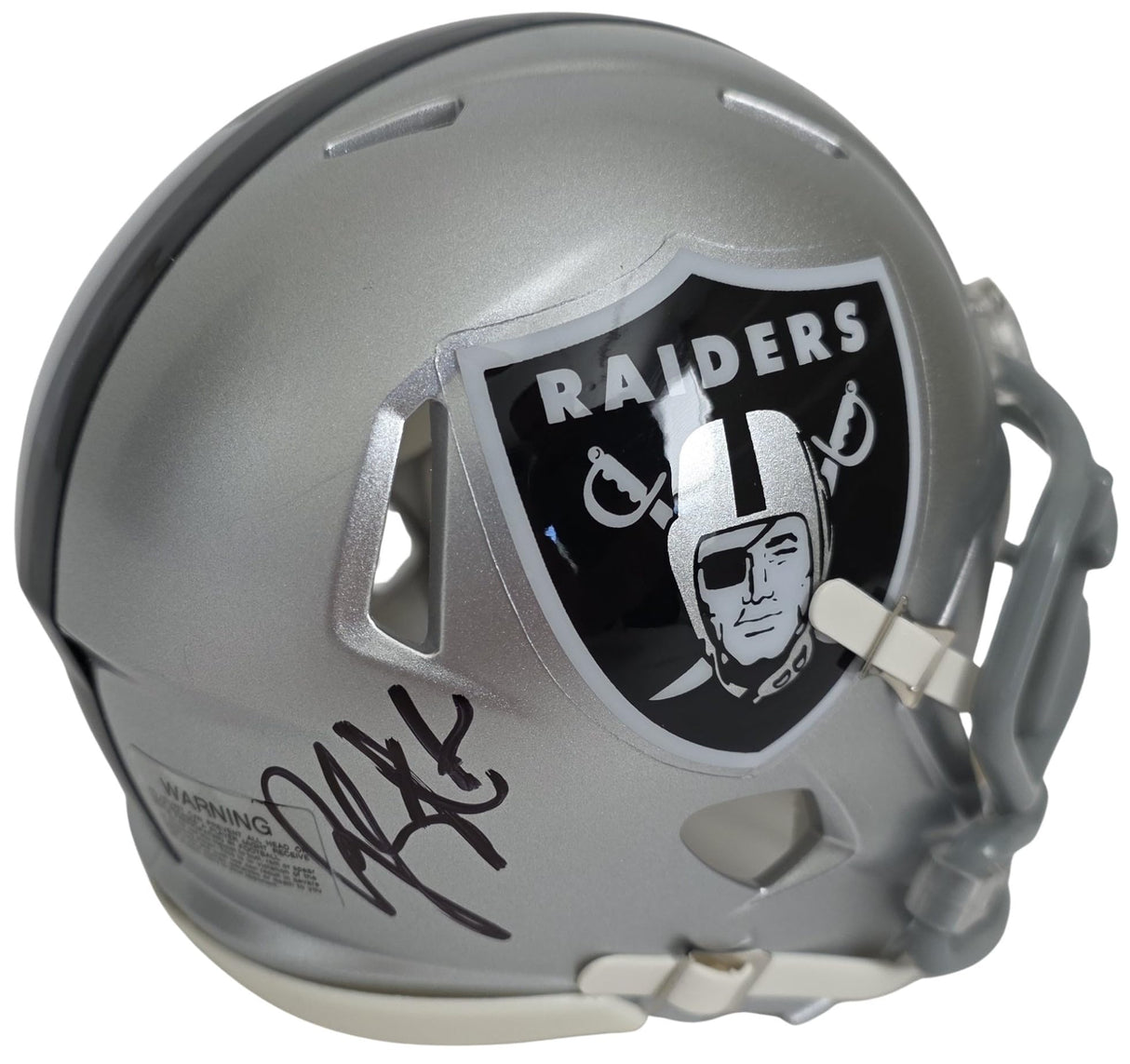 Geno Smith Signed Raiders Mini Football Helmet Proof COA Autographed Las Vegas Raiders