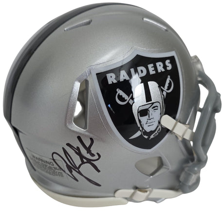 Geno Smith Signed Raiders Mini Football Helmet Proof COA Autographed Las Vegas Raiders