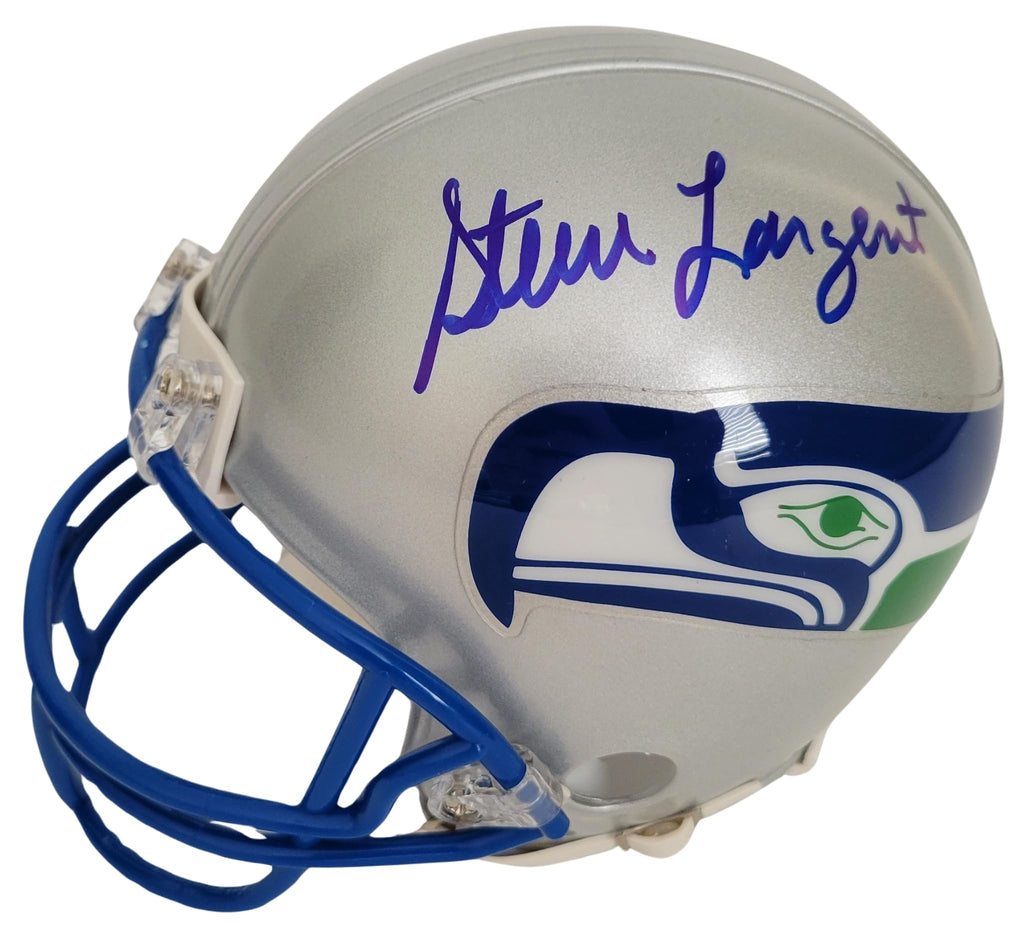 Steve Largent Signed Mini Football Helmet Proof Beckett COA Autographed Seattle Seahawks