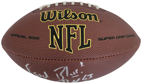 Jeff Saturday Signed Football Proof COA Autographed Indianapolis Colts Packers
