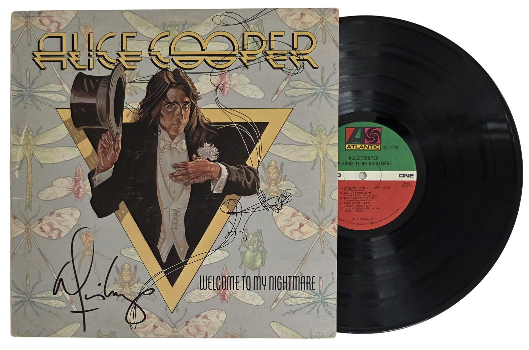 Alice Cooper Signed Welcome to My Nightmare Album COA Proof Autographed Vinyl Record