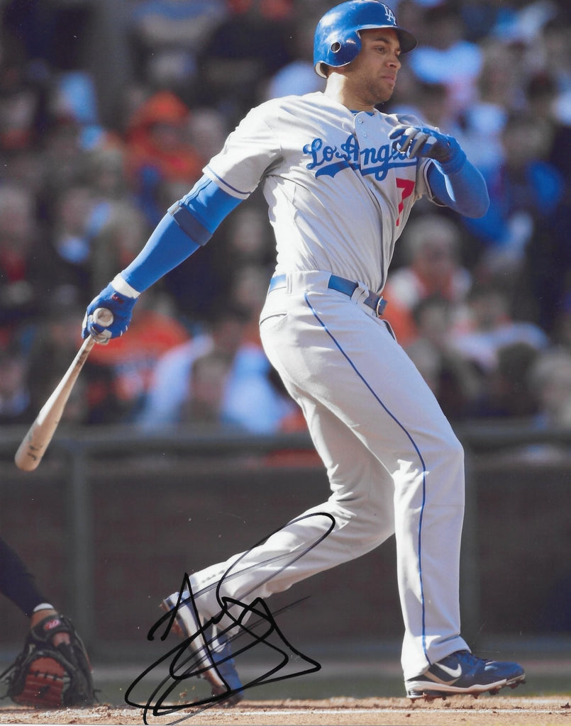James Loney Signed LA Dodgers Baseball 8x10 Photo Proof COA Autographed..