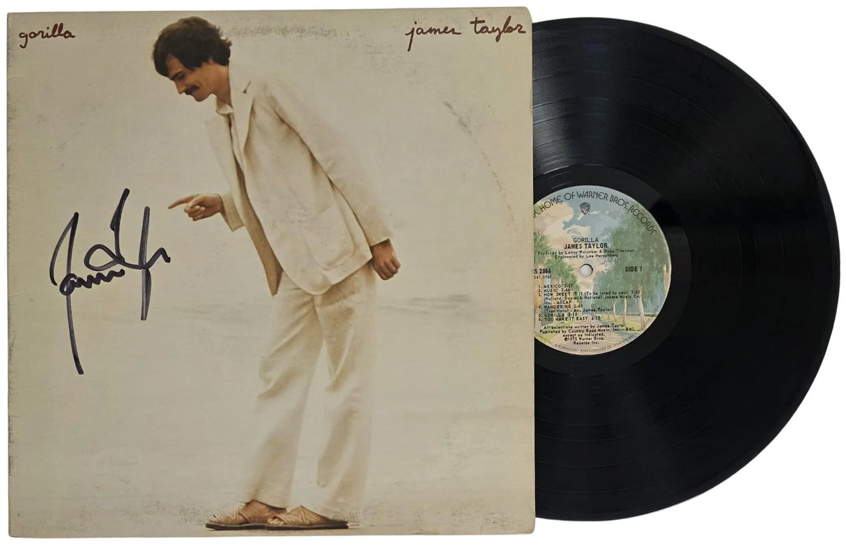 James Taylor Signed Gorilla Album COA Exact Proof Autographed Vinyl Record
