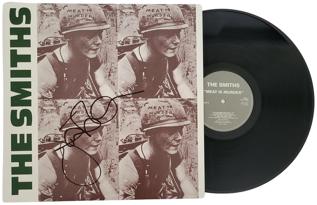 Johnny Marr Signed The Smiths Meat is Murder Album COA Proof Autographed Vinyl Record