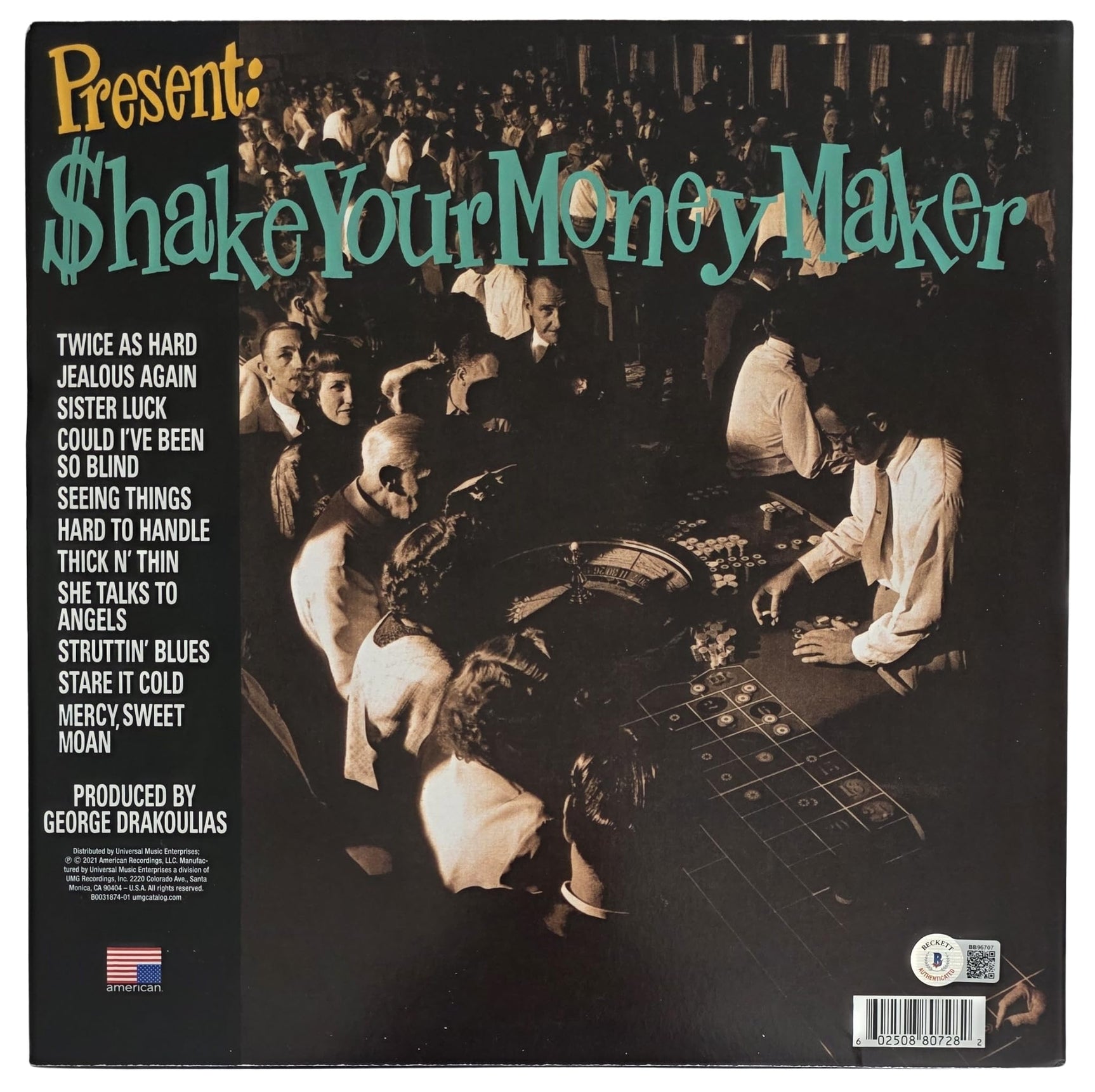 Chris Robinson Signed Black Crowes Shake your Money Maker Album Beckett COA Proof Autographed