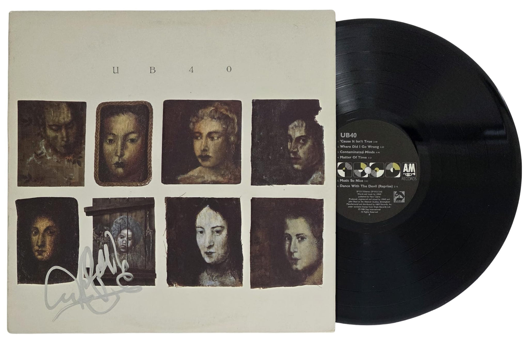 Ali Campbell Signed UB40 Album COA Exact Proof Autographed Vinyl Record