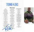 Tone Loc Signed Wild Thing Lyrics Sheet COA Exact Proof Autographed
