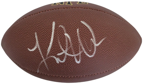 Kurt Warner Signed Football Proof COA Autographed Arizona Cardinals St Louis Rams