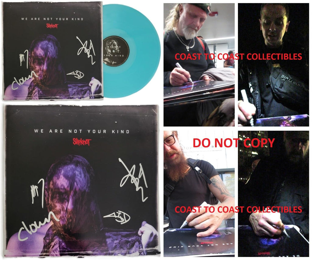 Slipknot Metal Band Signed We Are Not Yor Kind Album COA Exact Proof Autographed Vinyl Record