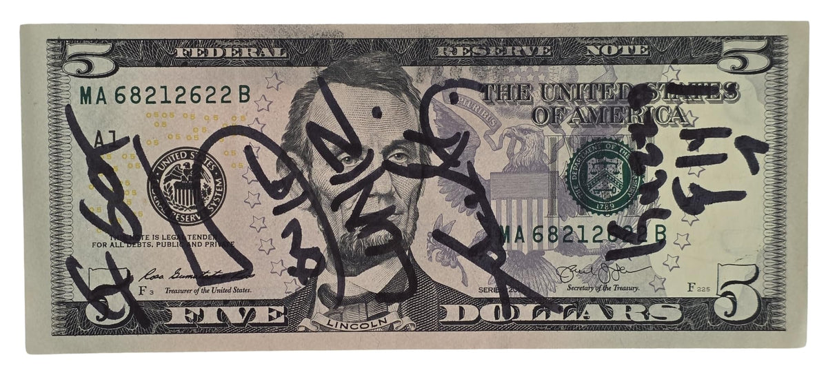 The LUNIZ Yuckmouth ?I GOT 5 ON IT? Signed 5 Dollar Bill COA Proof Autographed STAR