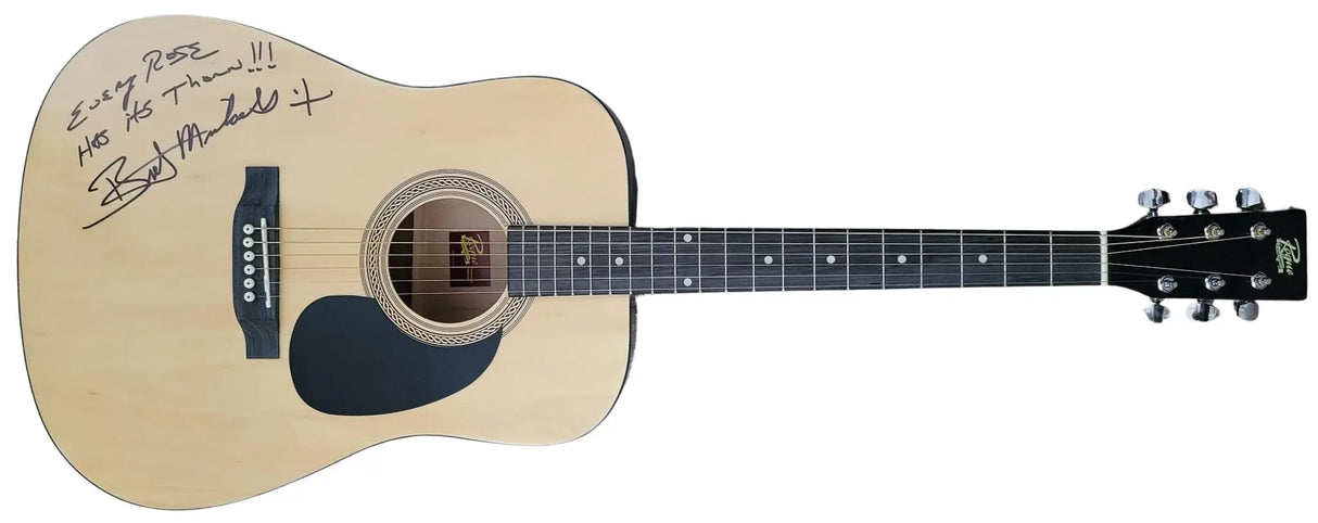 Bret Michaels Poison Signed Full Size Acoustic Guitar COA Proof Autographed