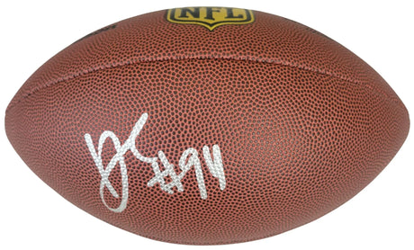 DeMarcus Ware Signed Football Proof Beckett COA Dallas Cowboys Denver Broncos Autographed