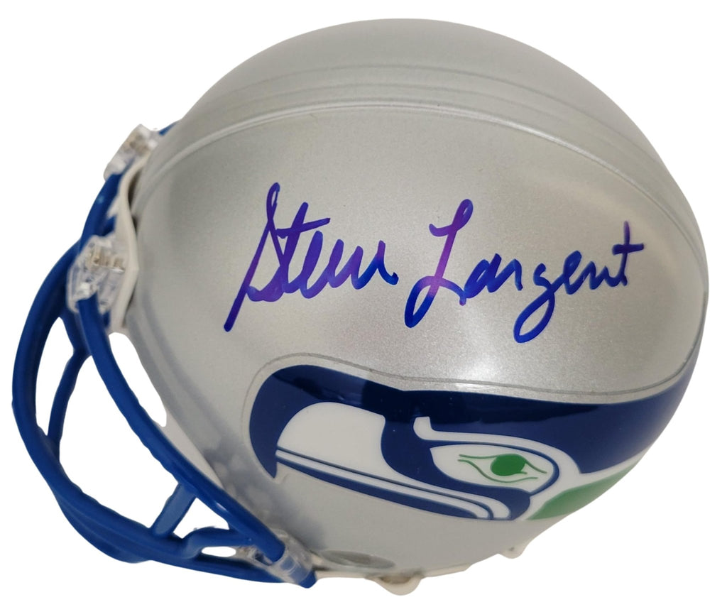 Steve Largent Signed Mini Football Helmet Proof Beckett COA Autographed Seattle Seahawks