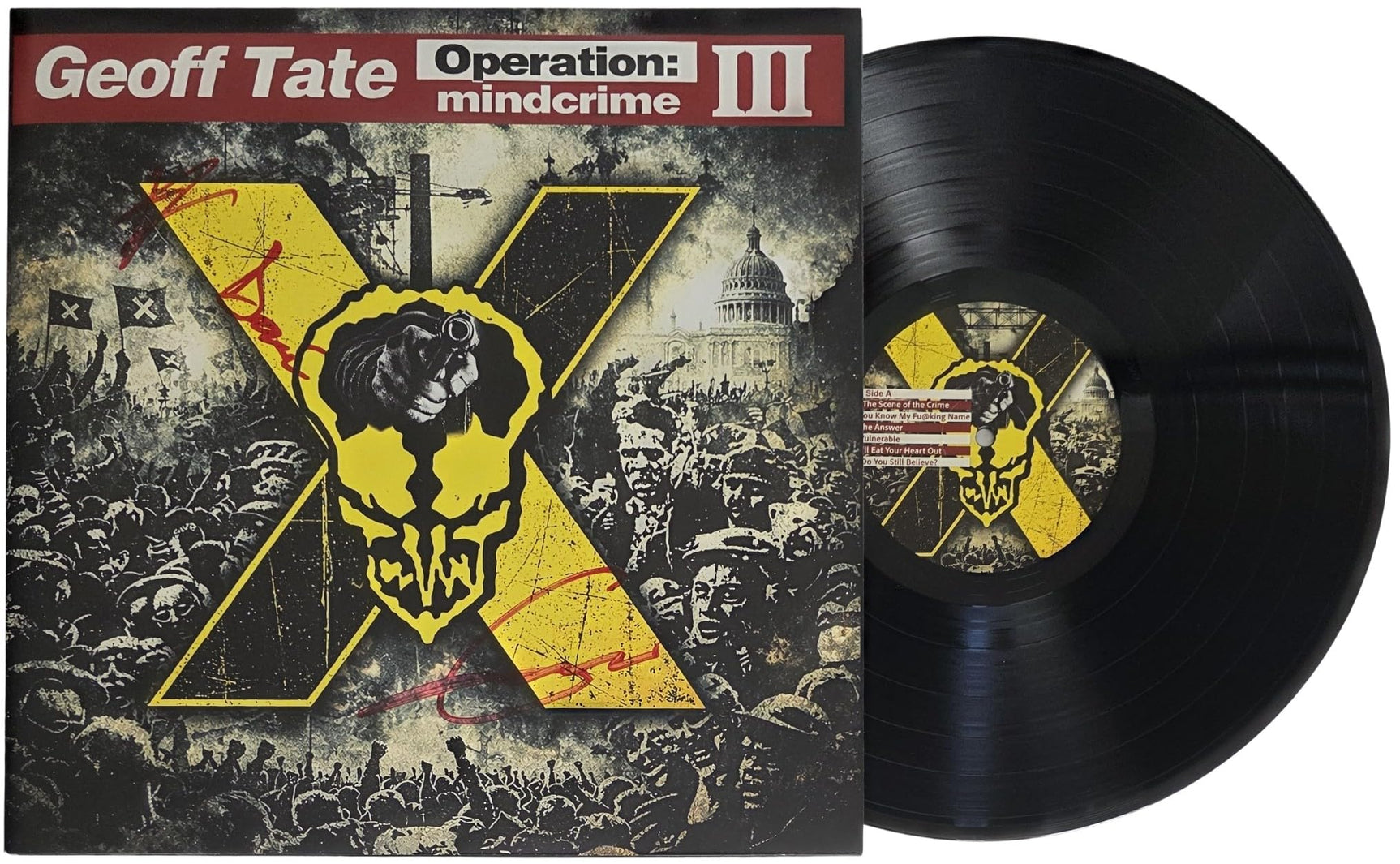Geoff Tate Signed Queensryche Operation Mindcrime III Album COA Proof Autographed Vinyl Record