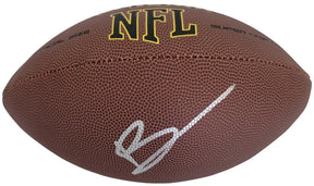 Brian Urlacher Signed Football Proof COA Autographed Chicago Bears HOF