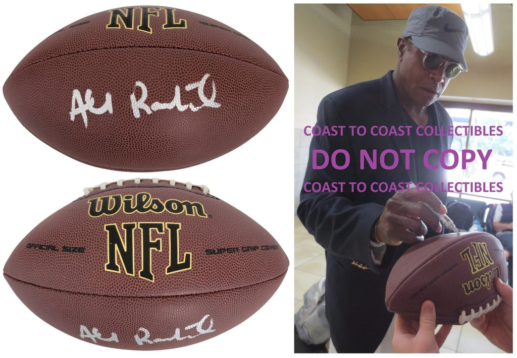 Ahmad Rashad Signed Football Proof Autographed Minnesota Vikings Oregon Ducks