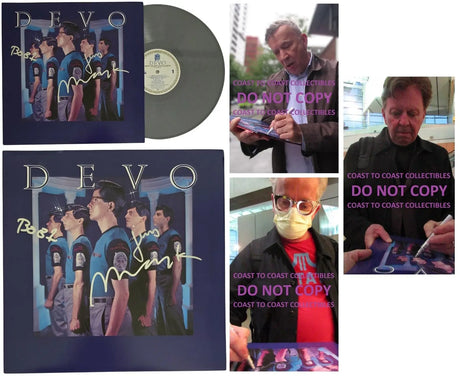 Devo Signed New Traditionalists Album Proof Autographed Vinyl Record Mark Mothersbaugh Gerald Casale Bob Mothersbaugh