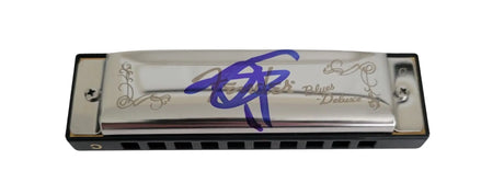 John Popper Blues Traveler Signed Fender Harmonica COA Exact Proof Autographed