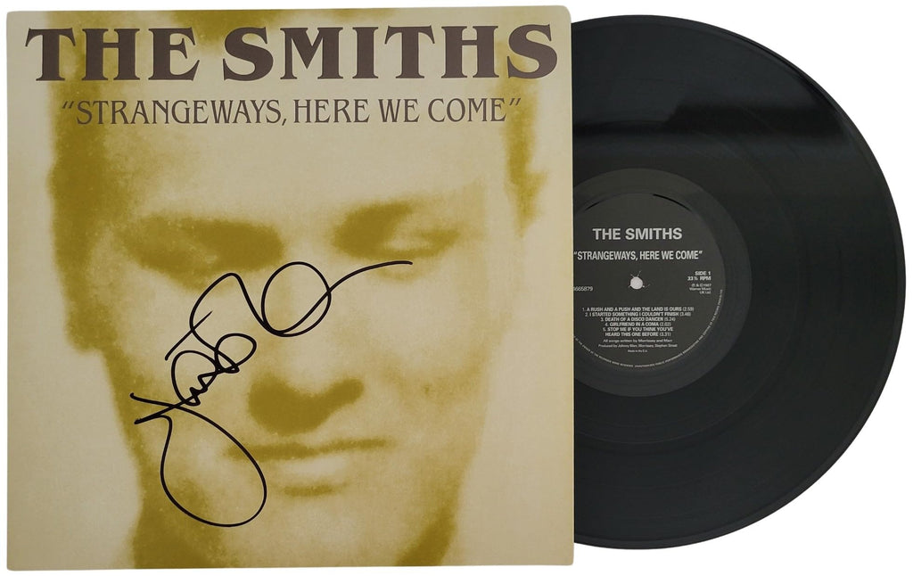 Johnny Marr Signed The Smiths Strangeways, Here We Come Album COA Proof Autographed Vinyl Record