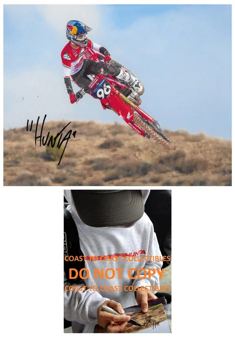 Hunter Lawrence Signed 8x10 Photo COA Proof Autographed Supercross Motocross.