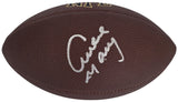 Archie Manning signed football proof COA autographed New Orleans Saints